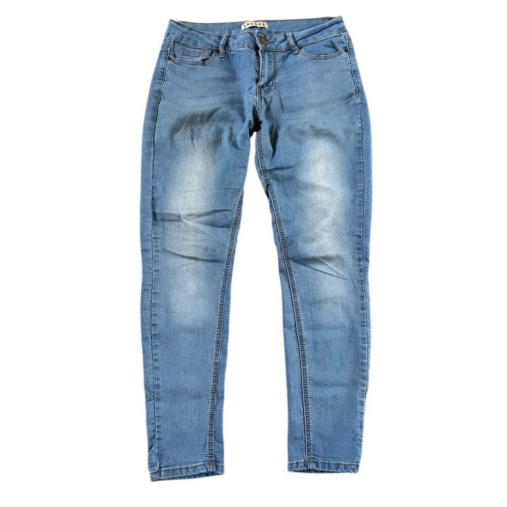 Encore Skinny Jeans Blue Light Wash Stretch Denim Size 5